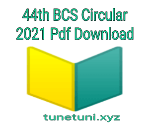 44th BCS Circular 2021 pdf download