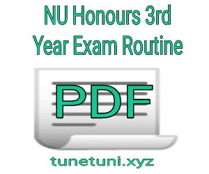 Honours 3rd Year Exam Routine 2021 pdf download
